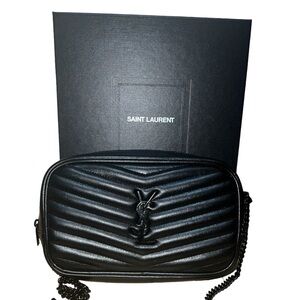 YSL Mini Lou in Quilted Leather